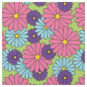 Tissu Marguerites Colorées (Fermer)