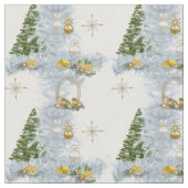 Tissu Mariage de Noël blanc (Fermer)