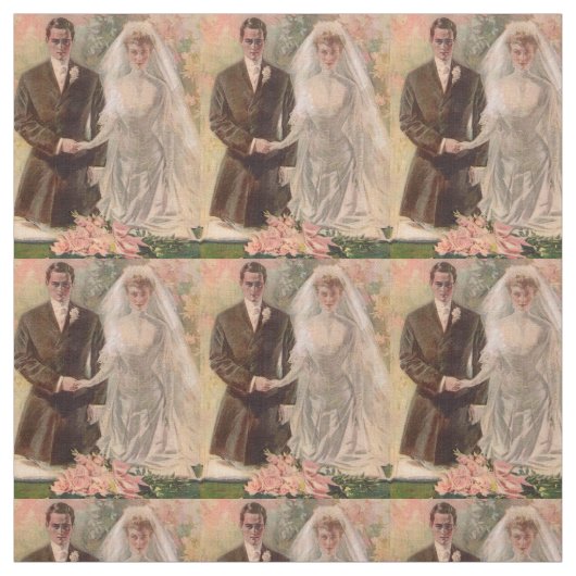 Tissu mariage édouardien 1906 (Échantillon)