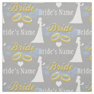 Tissu Mariage nommé personnalisé de Fête de la mariée de