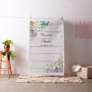 Tissu Mariage Photo Booth Arrière-plan Bois rustique Suc