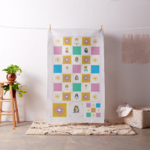 Marian Cute Saint Baby Quilt Carrés