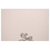 Tissu Marie Antoinette, initiée sous forme de monogramme (Fat Quarter)