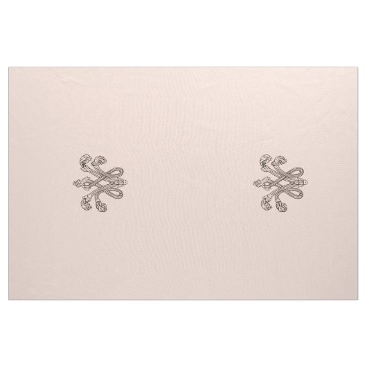 Tissu Marie Antoinette, initiée sous forme de monogramme (Yard)