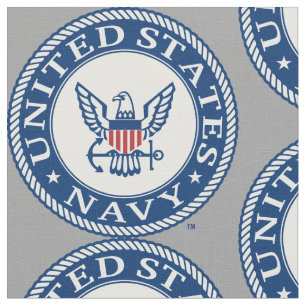 Tissu Marine américaine   Navy Alt Emblem