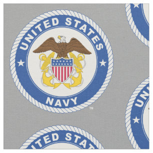 Tissu Marine américaine   Officier Crest