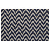 Tissu Marine Blue Modern Chevron Grande échelle (Fat Quarter)