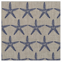 Marine vintage Bleu Starfish Monogramme Linge côti