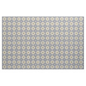 Tissu Marocain Abstrait 2 - Bleu, Jaune (Yard)