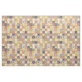 Tissu Marocain carrelage jaune et bleu (Yard)
