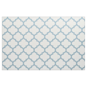 Tissu marocain de motif de treillis de bleu bleu