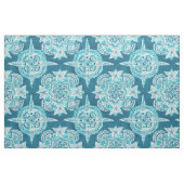 Tissu Marocain INTÉRIEUR de Shell de plage d'Aqua de (Fat Quarter)