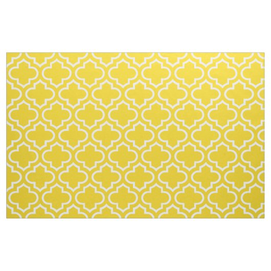 Tissu marocain jaune citron 02 de motif de (Yard)