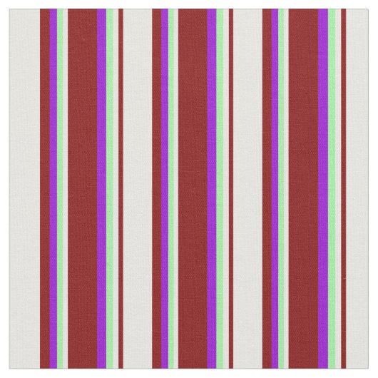 Tissu Maroon, blanc, vert et violet foncé (Fermer)