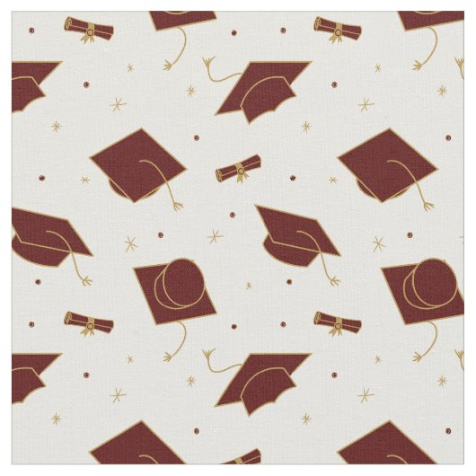 Tissu Maroon Graduation Cap Toss (Fermer)