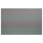 Tissu Maroon & Motif Turquoise de Stripes (Yard)