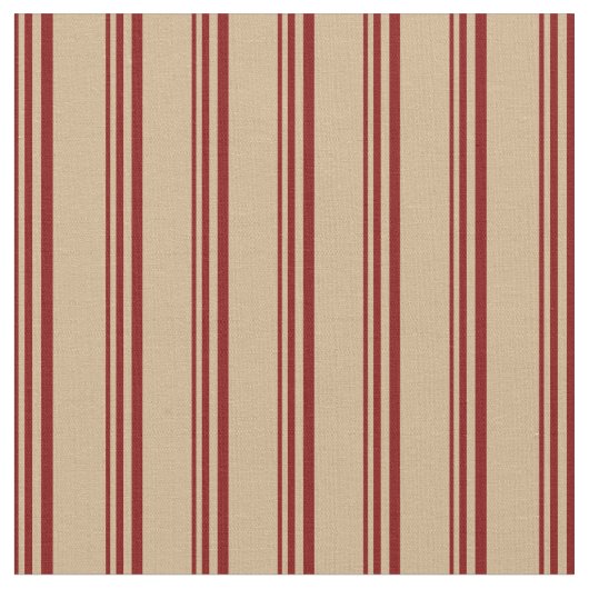 Tissu Maroon & Tan Linked Motif (Fermer)