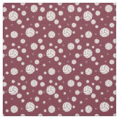 Tissu Maroon Volleyball Chevron Patterned (Échantillon)