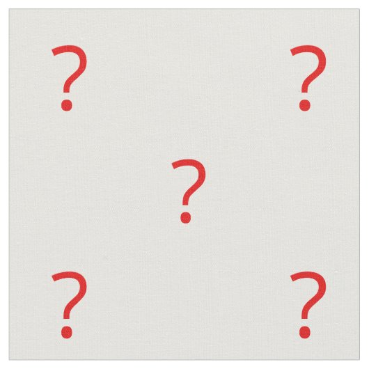 Tissu Marque de question (Fermer)