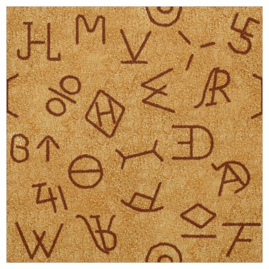 Tissu Marques de bovins Wild West authentiques (Échantillon)