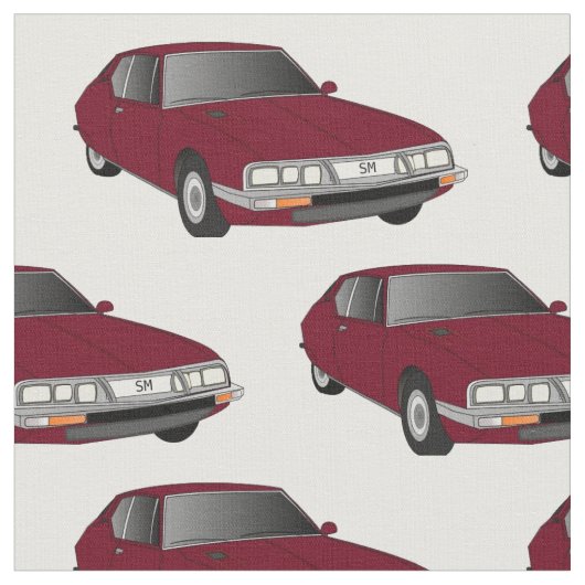 Tissu marron de SM de Citroen (plaque (Fermer)