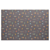 Tissu Marron Foncé Texturé Moderne du Milieu du Siècle (Fat Quarter)