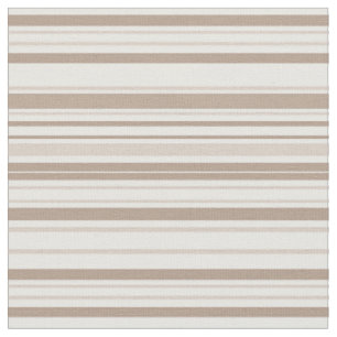 Tissu Marron Moka Rétro & Rayures Verticales Gras Taupe