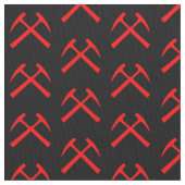 Tissu Marteaux rocheux croisés rouges (fermé)
