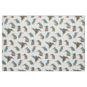 Tissu martins-pêcheur peints (Fat Quarter)