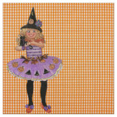 Tissu Mary la sorcière d'Halloween (Fermer)