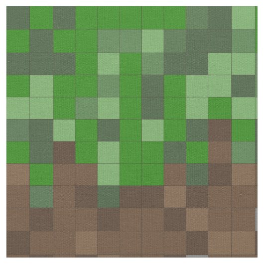 Tissu Masque de jeu Pixel Art Earth and Grass (Fermer)
