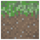 Tissu Masque de jeu Pixel Art Earth and Grass (Échantillon)