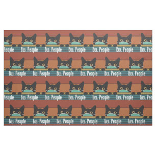 Tissu Masque facial de chat Cadeau drôle d'introverti Le