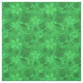 Tissu Masques Tiki Vert Hawaïen (Échantillon)
