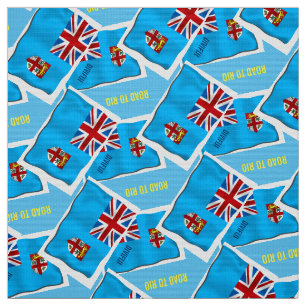 TISSU MATÉRIEL DE DRAPEAU DES FIDJI