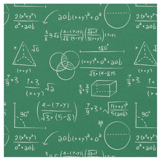 Tissu mathématiques algèbre géométrie équations formule (Fermer)