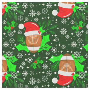 Tissu mauvais Noël football sports père Noël Noël saint