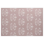 Tissu mauve blanc français Script Gardez le calme et con (Yard)
