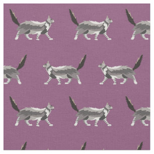 Tissu mauve de maine coon