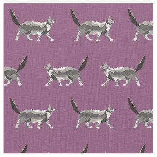 Tissu mauve de maine coon