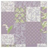 Tissu Mauve floral de patchwork de Faux du muguet (Fermer)