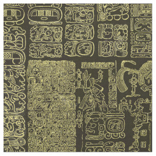 Tissu maya d'or