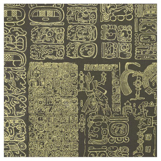 Tissu maya d'or (Fermer)