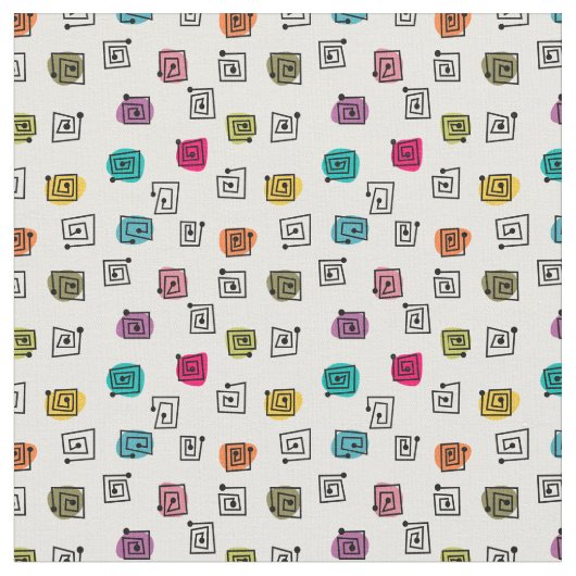 Tissu Mazages colorés (Fermer)