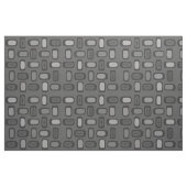 Tissu MCM arrondi au milieu du siècle Rectangles gris ce (Fat Quarter)