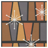 Tissu MCM géométrique Abstrait Burnt Orange (Fermer)