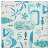 Tissu MCM Hawaiian Village - Blue (Échantillon)