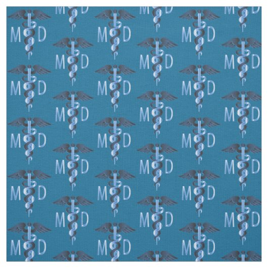 Tissu MD Médicale Doctor - Motif bleu (Échantillon)