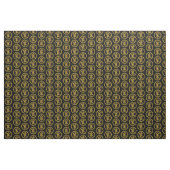 Tissu Médaillé de dragon chinois d'or (Yard)