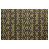 Tissu Médaillé de dragon chinois d'or (Fat Quarter)